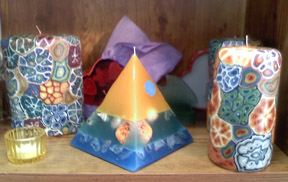 Turtle Island Gifts - mosaic and beach find candles